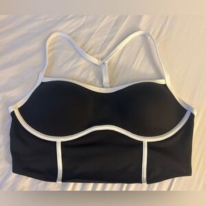 Victoria’s Secret Ultimate Push-Up Corset Sports Bra, Black, Size Large